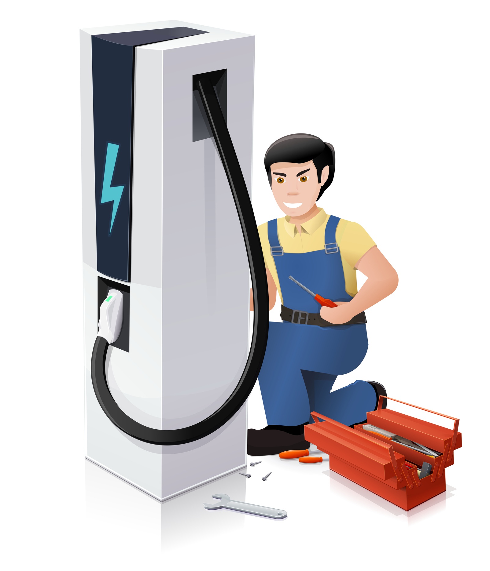 Maintenance of an electric vehicle charging station